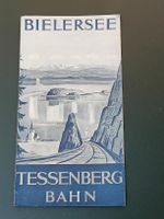 Alter Prospekt / Bielersee Tessenberg Bahn Ausgabe ca. 1930