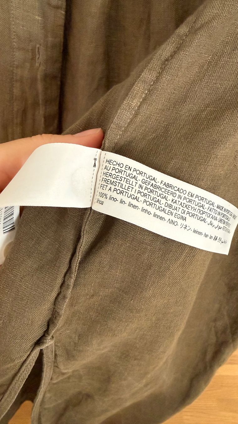 Massimo Dutti Chemisiers: Leinenbluse Massimo Dutti olive Grösse 34 NEU – D'occasion à Zürich par mma_j8t6 4