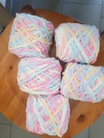 500 Gramm dickes Chenille Garn, 5 Knäuel MarshmallowsFarben