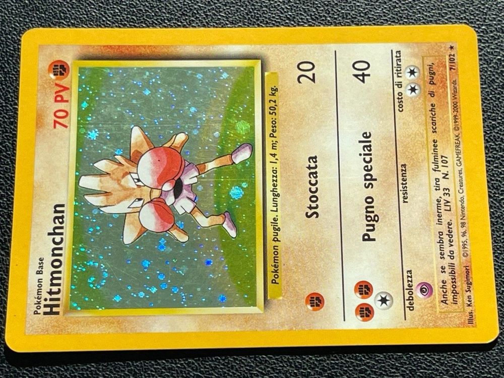 2000 Pokémon Base II Hitmonchan-Holo PSA 5 – PokePower