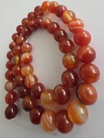 Sardonyx rot 8mm. Strang