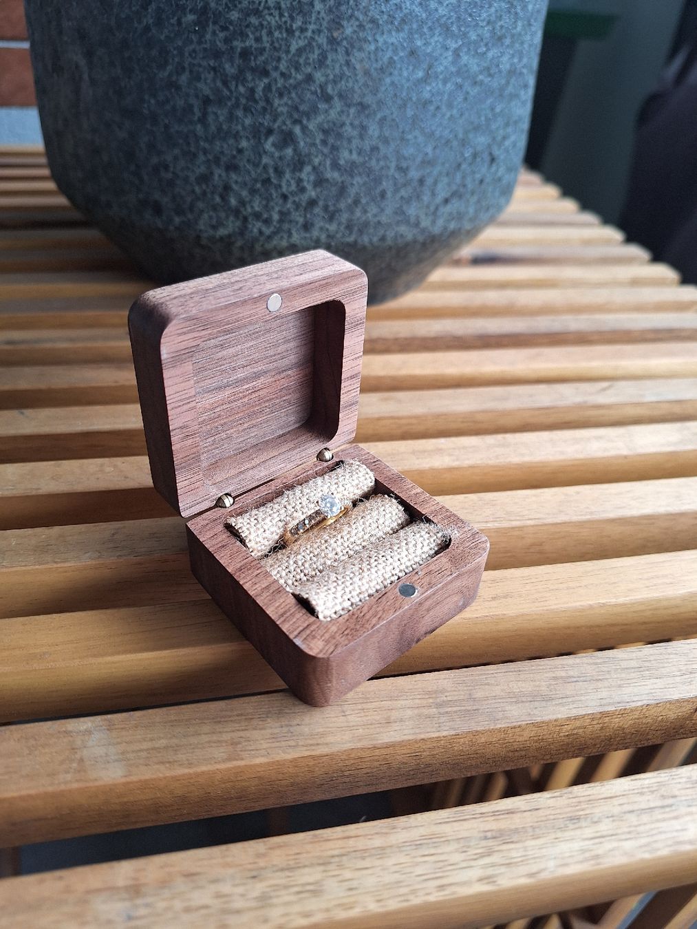 Anelli: Ringbox aus Holz – Nuovo e nell'imballaggio originale da Jona venduto da SL95 2