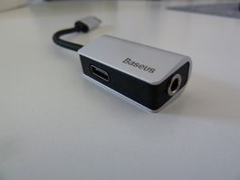 2 in 1 Baseus USB-C auf Klinke 3.5mm Lade und Musik Adapter
