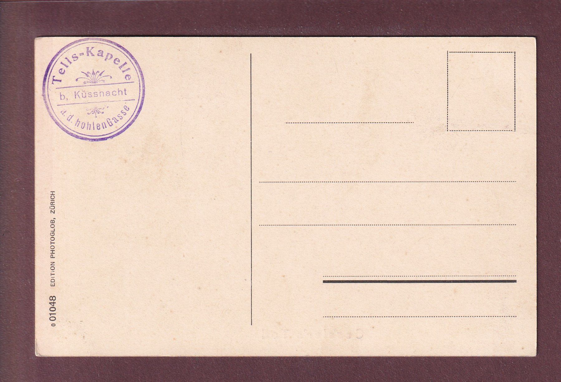 Cartoline postali: TELLSKAPELLE - Wandgemälde Gessler's Tod – Usato da Pully venduto da nicecards 1