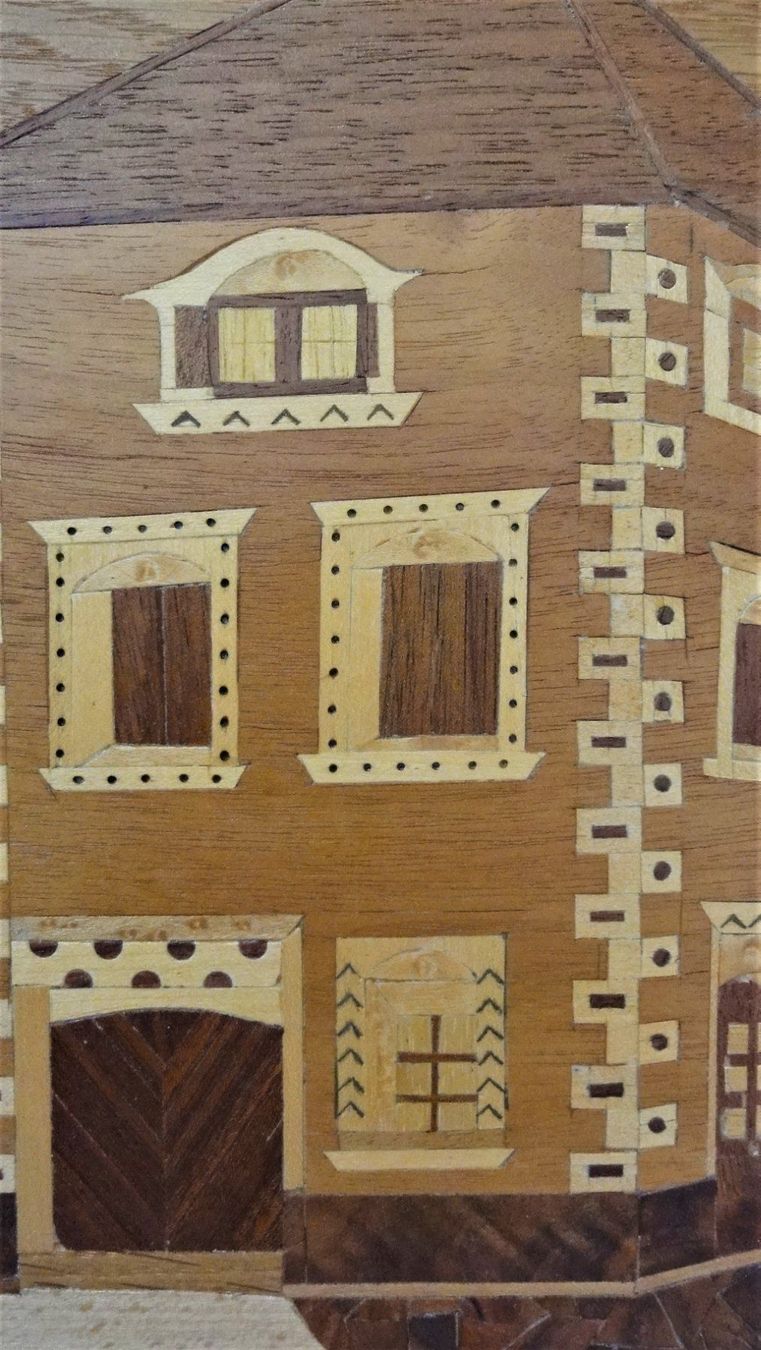 Poster & Bilder: Holzbild, Intarsien, Motiv "Bergün" – Gebraucht aus Samedan von chickenrun01 2