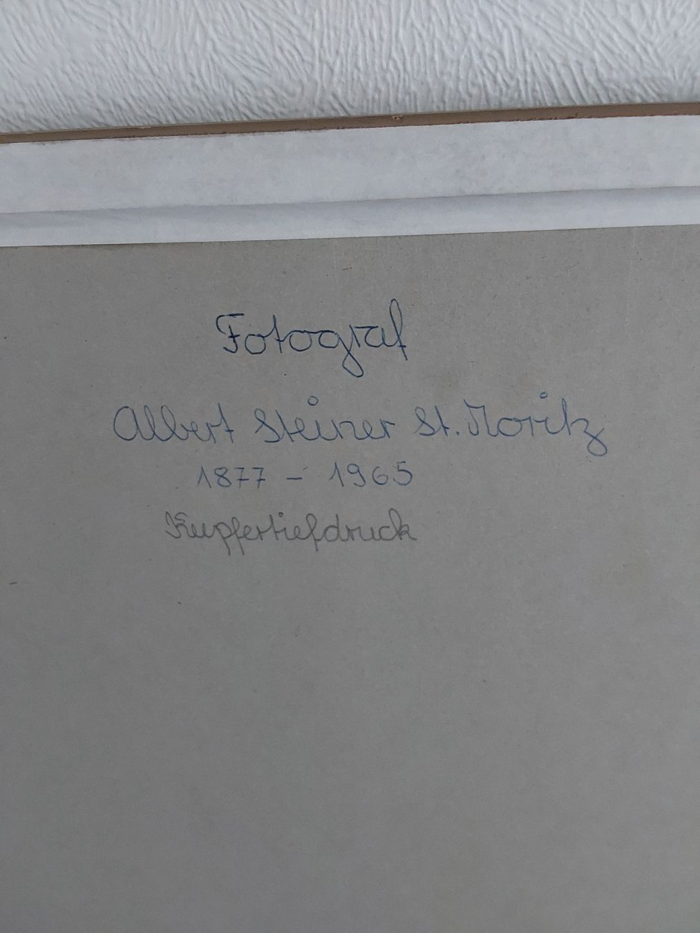 Foto & Immagini: Albert Steiner.Kirchlein bei Sils.Mit Rahmen 45x54 cm. – Usato da Steinach venduto da Chilli1957 6
