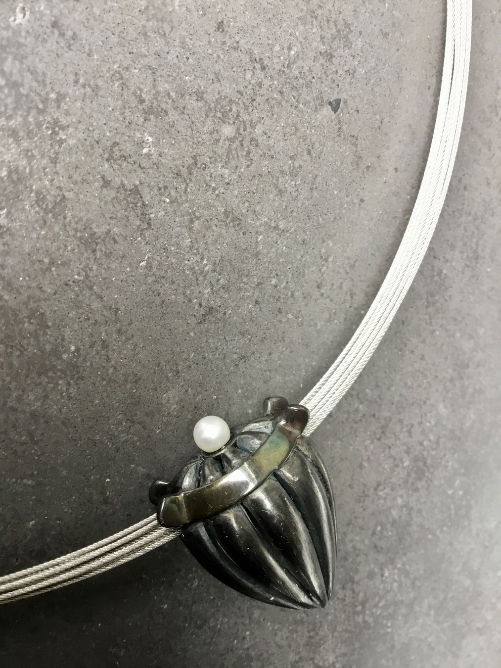 Ketten: Stahl-Collier | Unikat – Neu (gemäss Beschreibung) aus Eggersriet von Wiese61 2
