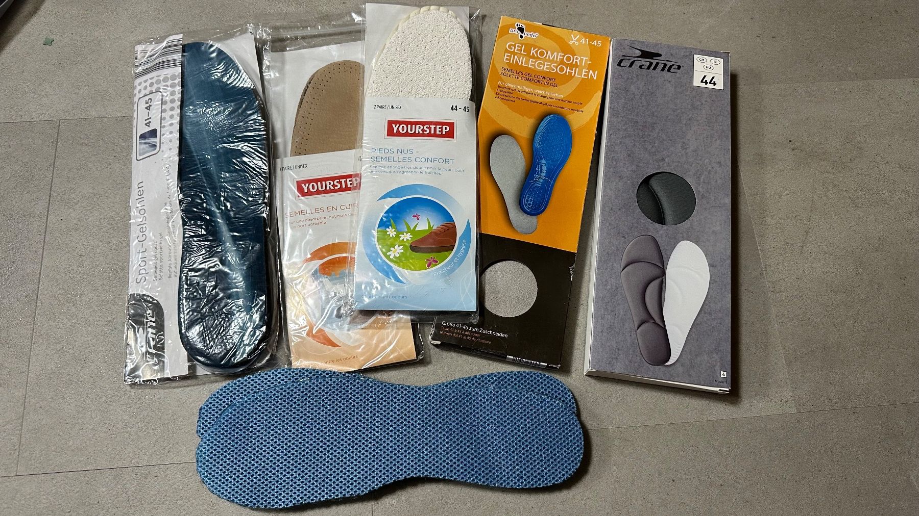 Scarpe da uomo: Diverse Einlegesohlen-Sammlung, Grösse 41-45, Neu! – Nuovo e nell'imballaggio originale da Schönenbuch venduto da marisli80