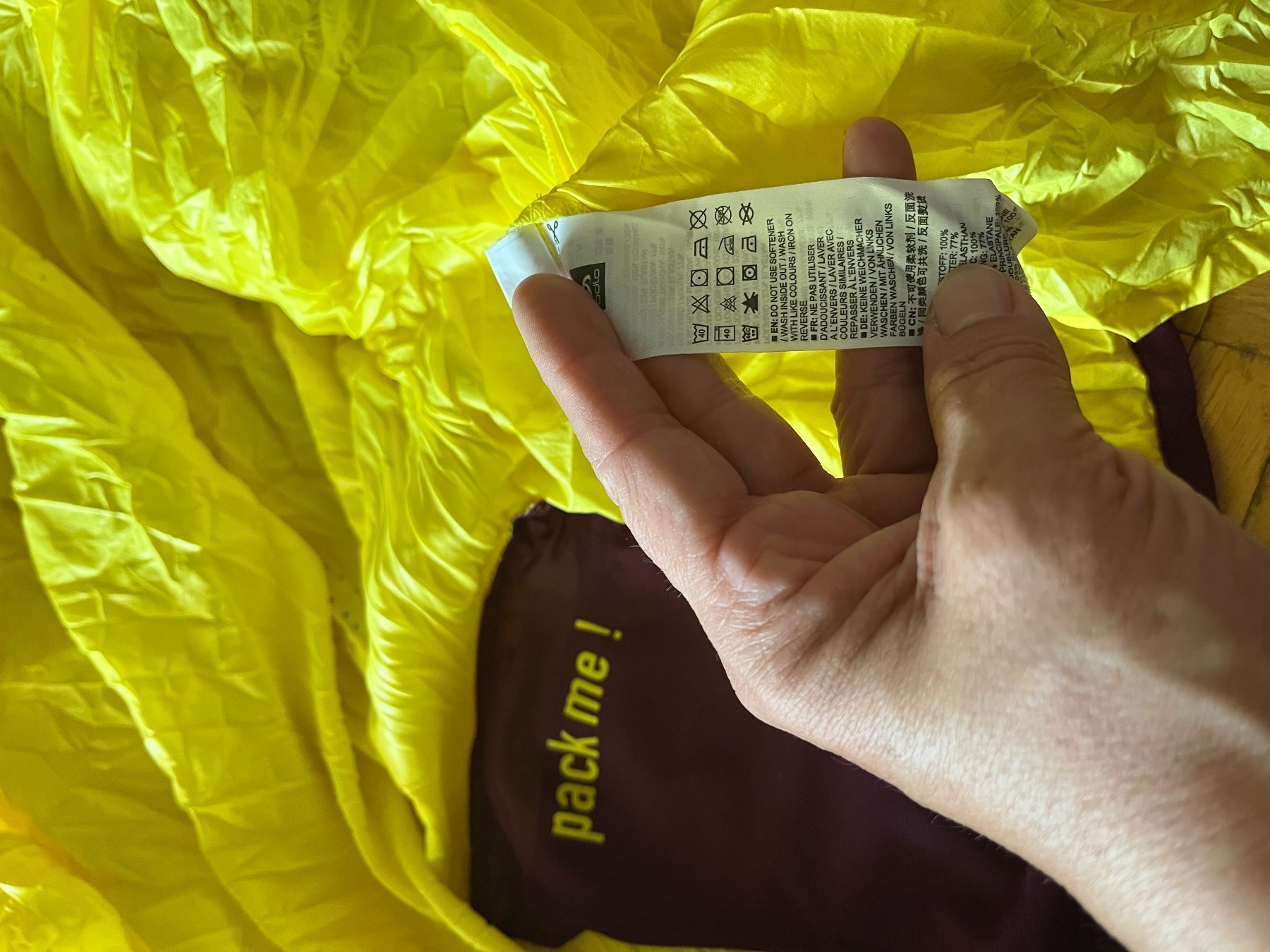 Odlo Giacche: Veste légère jaune windproof Odlo taille L – Usato da Genève venduto da ct_fqr8 4