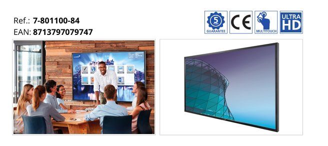 Monitor: 84" Touchscreen + Stand STX / écran / Bildschirm Legamaster – Usato da Bern venduto da BerniBerni 2