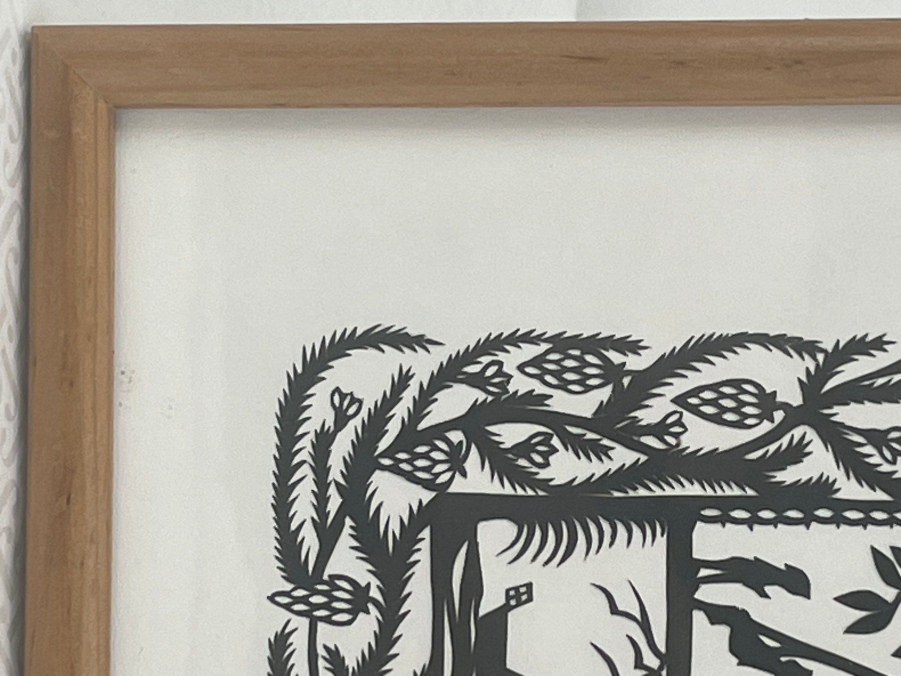 Grafiken & Lithographien: Scherenschnitt I. Badertscher 1990 Schulhaus – Gebraucht aus Volketswil von Artivo 2