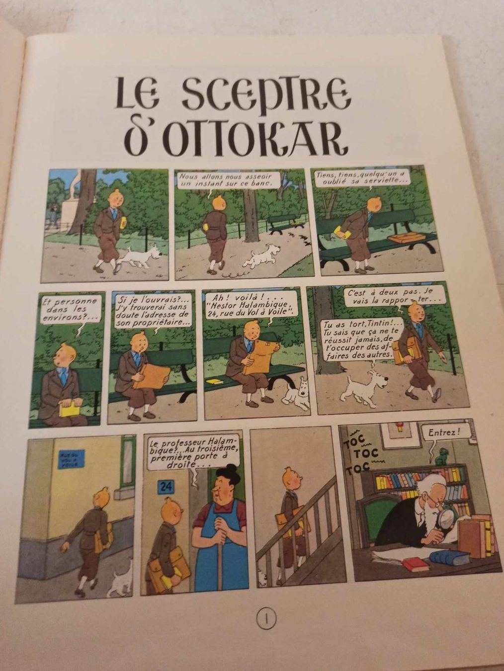 Fumetti: BD Tintin "Le Sceptre d' Ottokar  " – Usato da La Chaux-de-Fonds venduto da Emmaus2300CDF 6