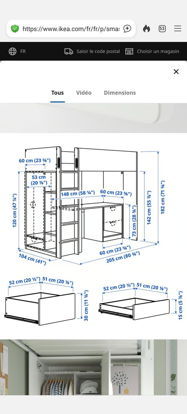 Ikea Betten: Lit bureau Samstad – Gebraucht aus Satigny von LT202609 3