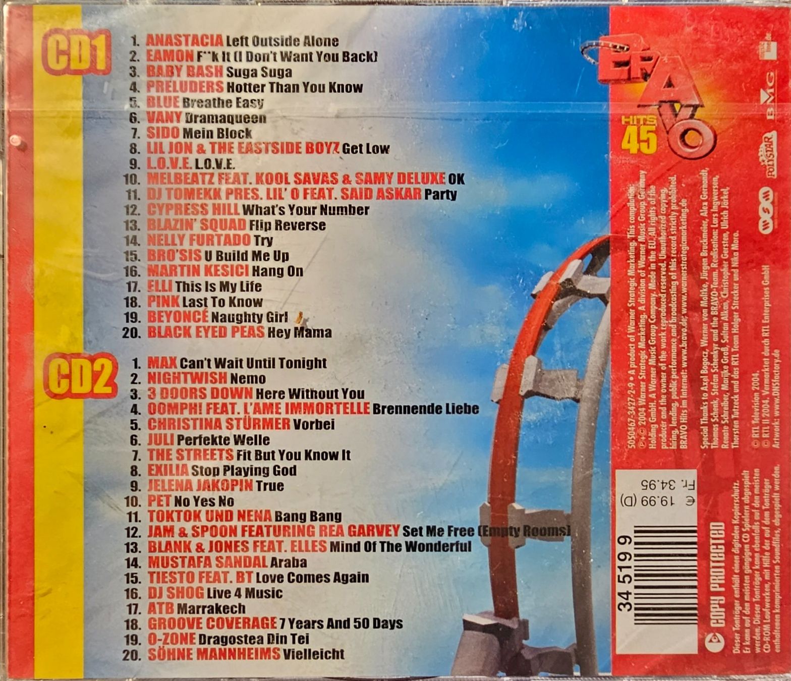 CDs: Various – Bravo Hits 45 – Neu und originalverpackt aus Wahlen b. Laufen von Cg10 1