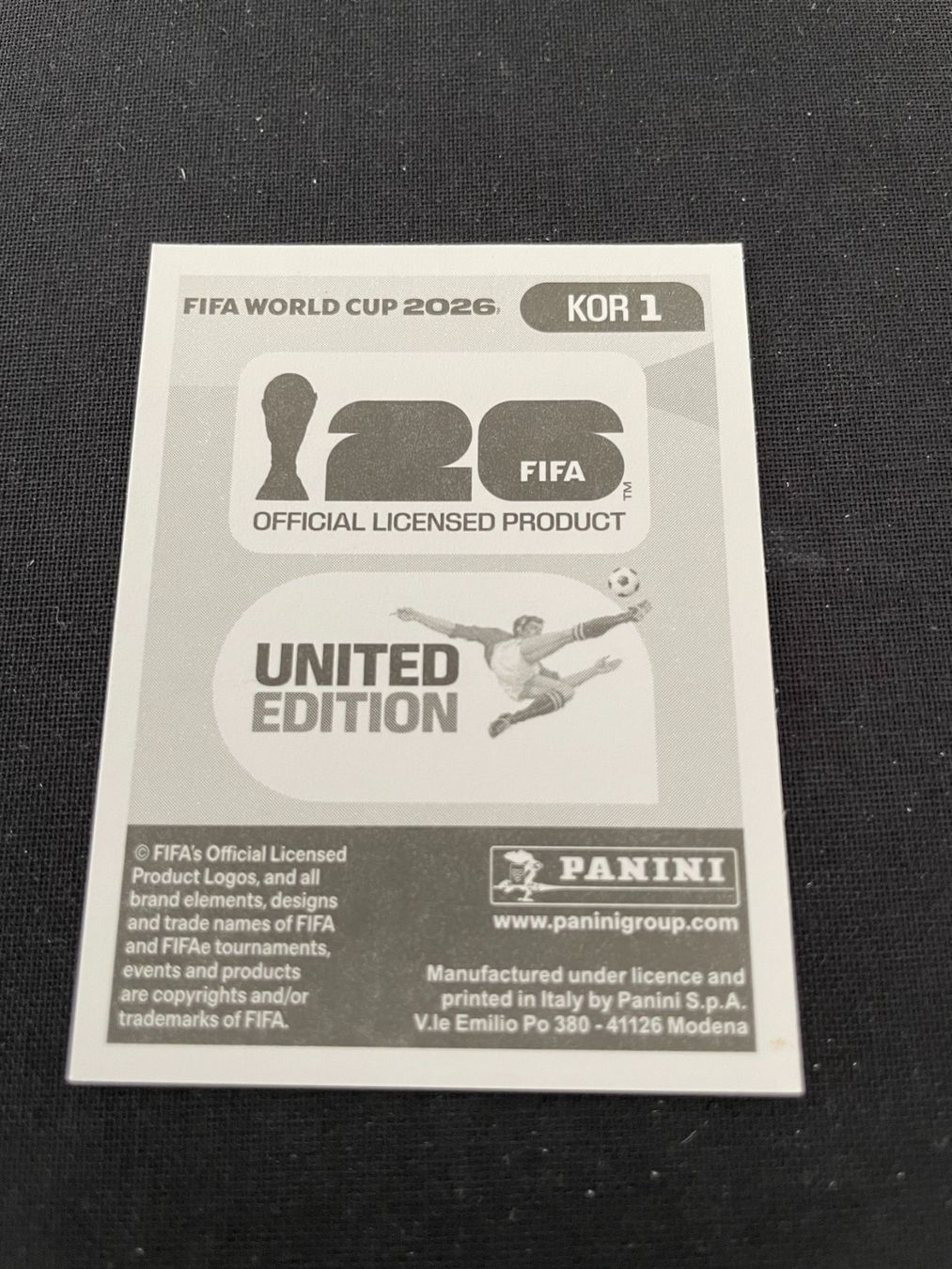 Panini Carte collezionabili: FIFA WM 2026 Sticker KOR 1 – Usato da Fahrwangen venduto da Venez 1