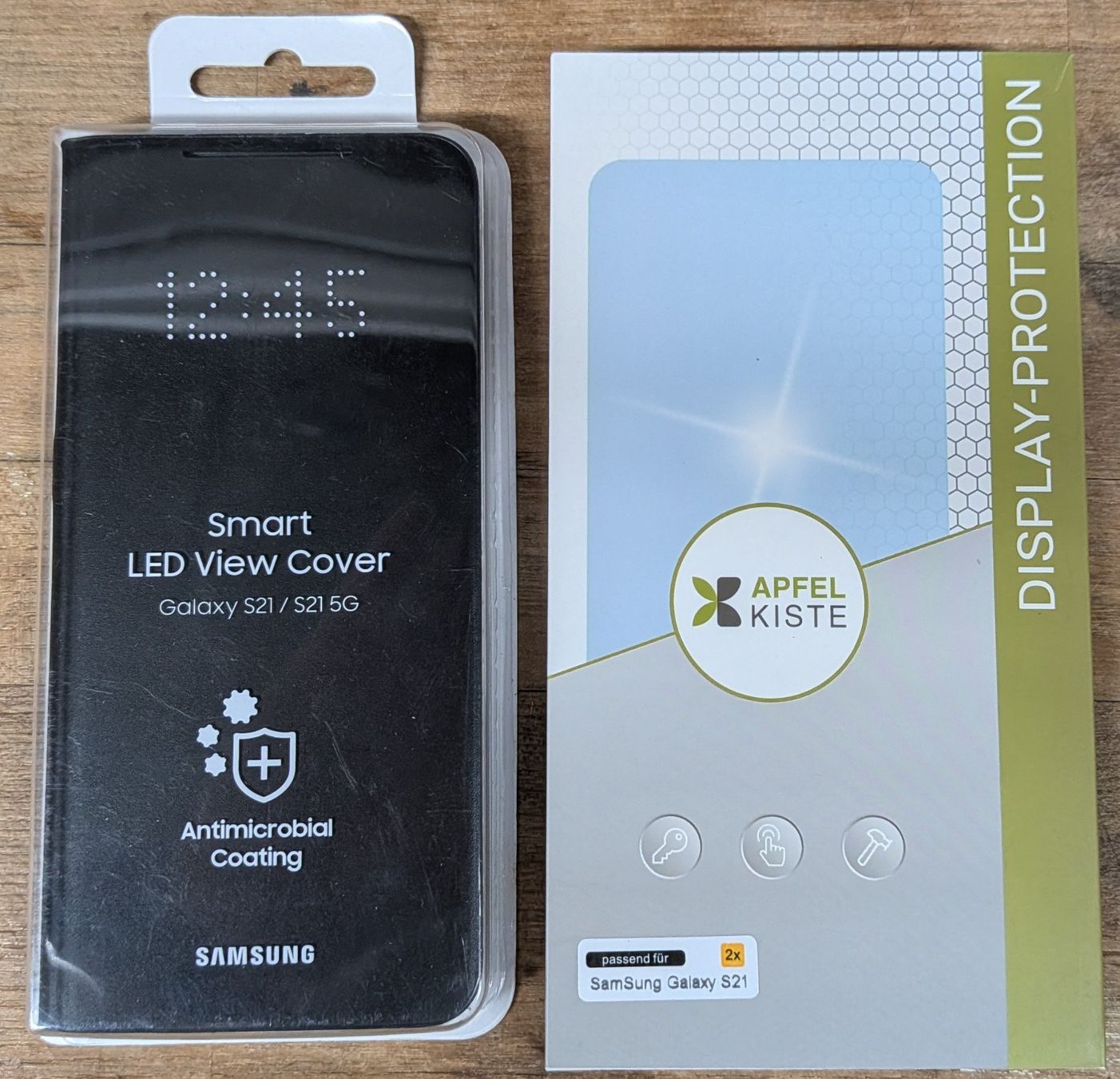 Samsung Covers & Schutzfolien: Samsung Smart LED View Cover + Panzerglas Galaxy S21 – Gebraucht aus Rüdlingen von Torpedo67