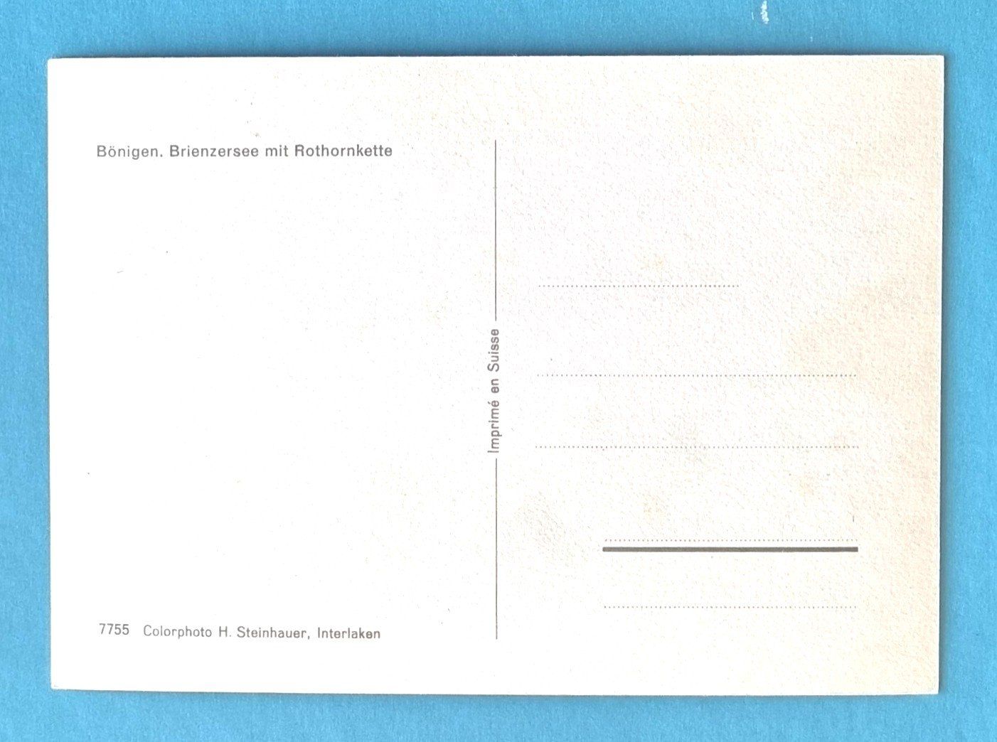 Cartes postales: Bönigen - Brienzersee - Ruderboote – D'occasion à Rothrist par RROENK 1