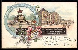Litho Köln a. Rh., Enthüllung des Denk