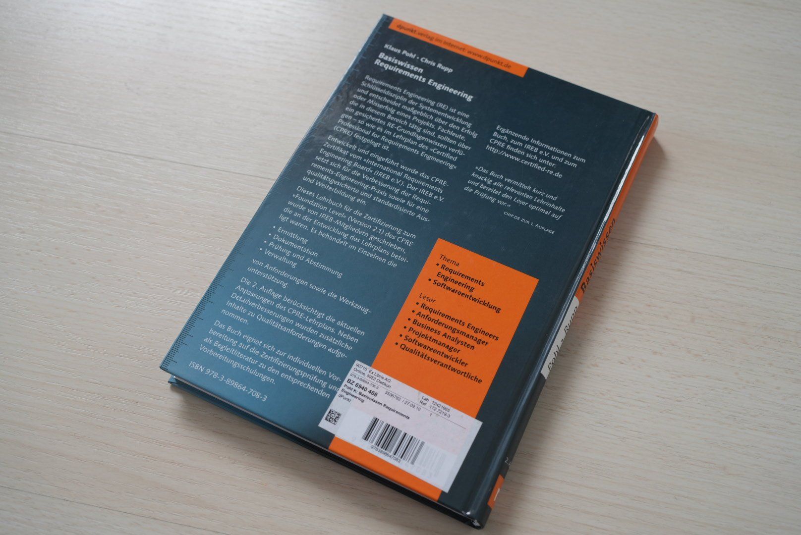 Libri: Basiswissen Requirements Engineering ISBN 3898646130 – Usato da Windisch venduto da performant 1