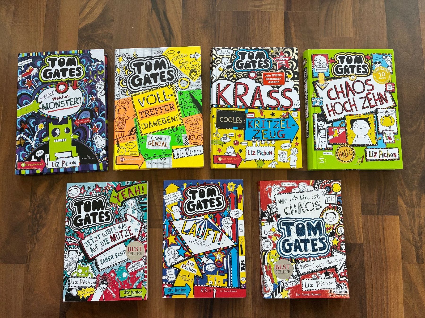 Libri: Tom Gates - SET à 7 Stück – Usato da Schwarzenburg venduto da mtsch14