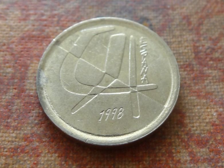 Alle Münzen: ESPAGNE  5  Pesetas  1998 – Gebraucht aus Romanel-sur-Lausanne von Swift13