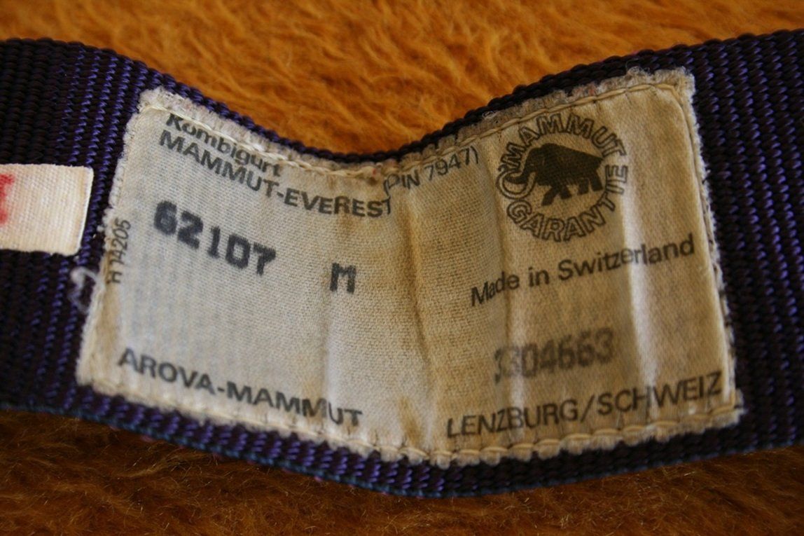 Mammut Kletterausrüstungen: Kombigurt Mammut-Everest – Gebraucht aus Wettingen von zibi137 3
