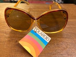 Lunettes de soleil Polaroid femme vintage ambre clair neuves