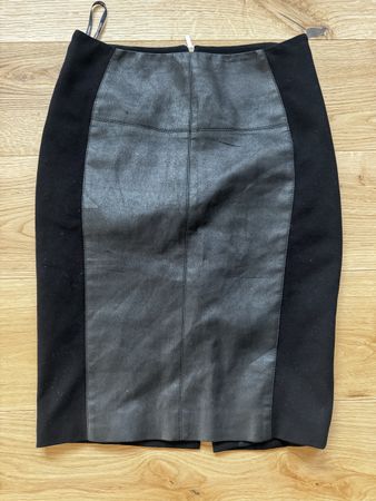 Karen Millen Rock Lederoptik Pencil Skirt Gr. 38