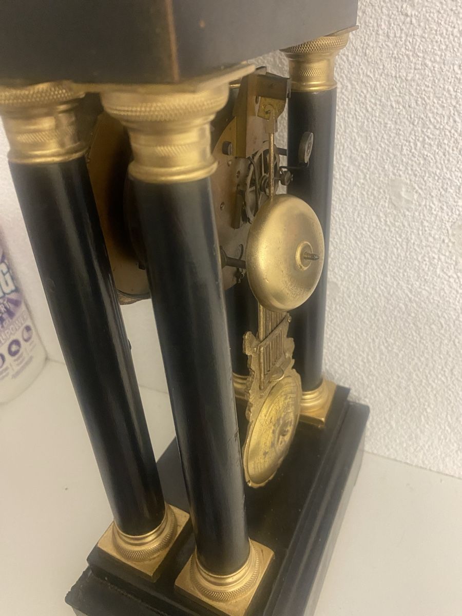 Orologi da terra & Orologi da parete: Antike Pendule schwarz-gold aus Holz – Usato da Adetswil venduto da rof01 3