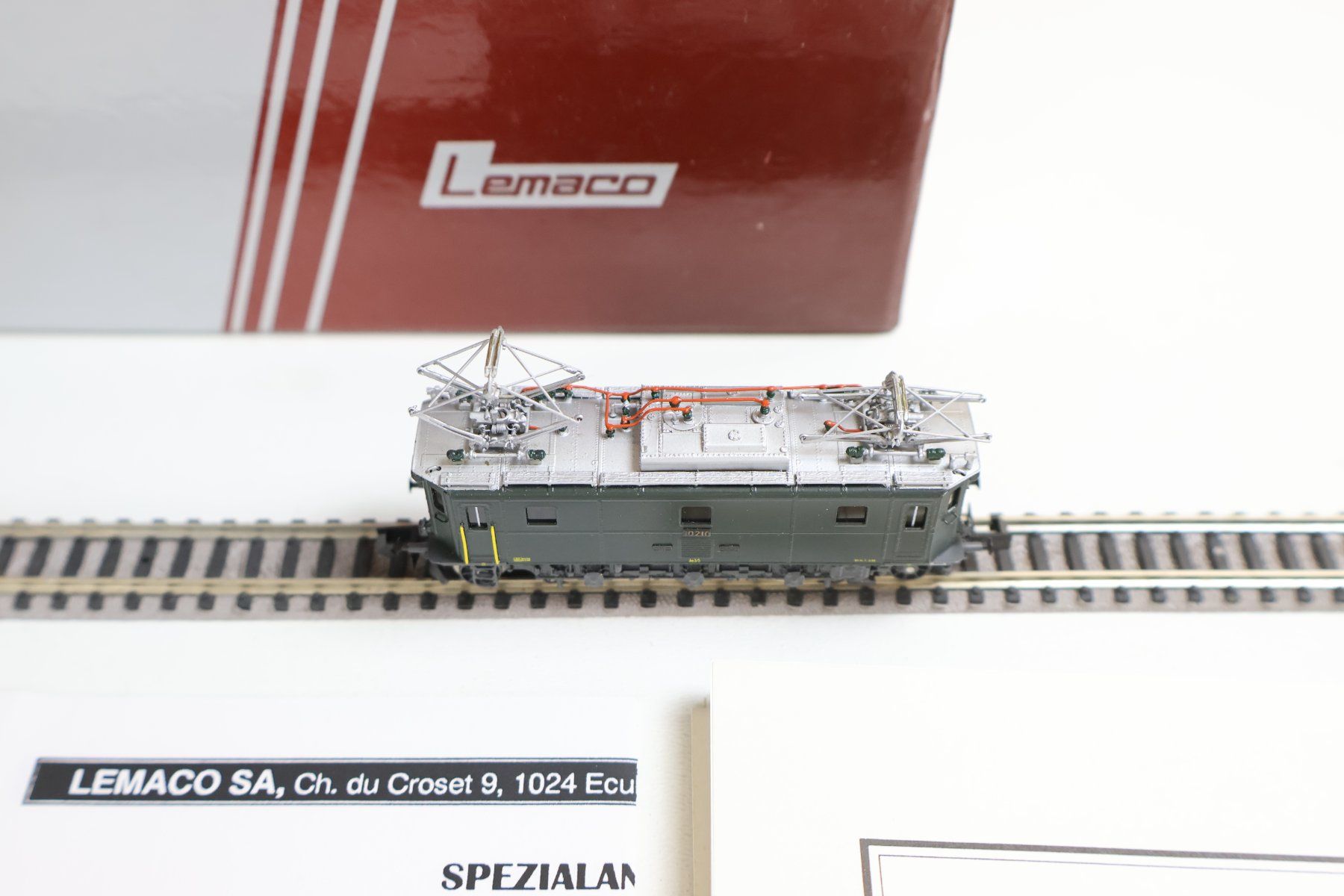 Lemaco Modellini di ferrovie: Lemaco SBB Ae 3/5 E-Lok - Limitiert Messingmodell - Spur N – Usato da Winterthur venduto da Monstera 3