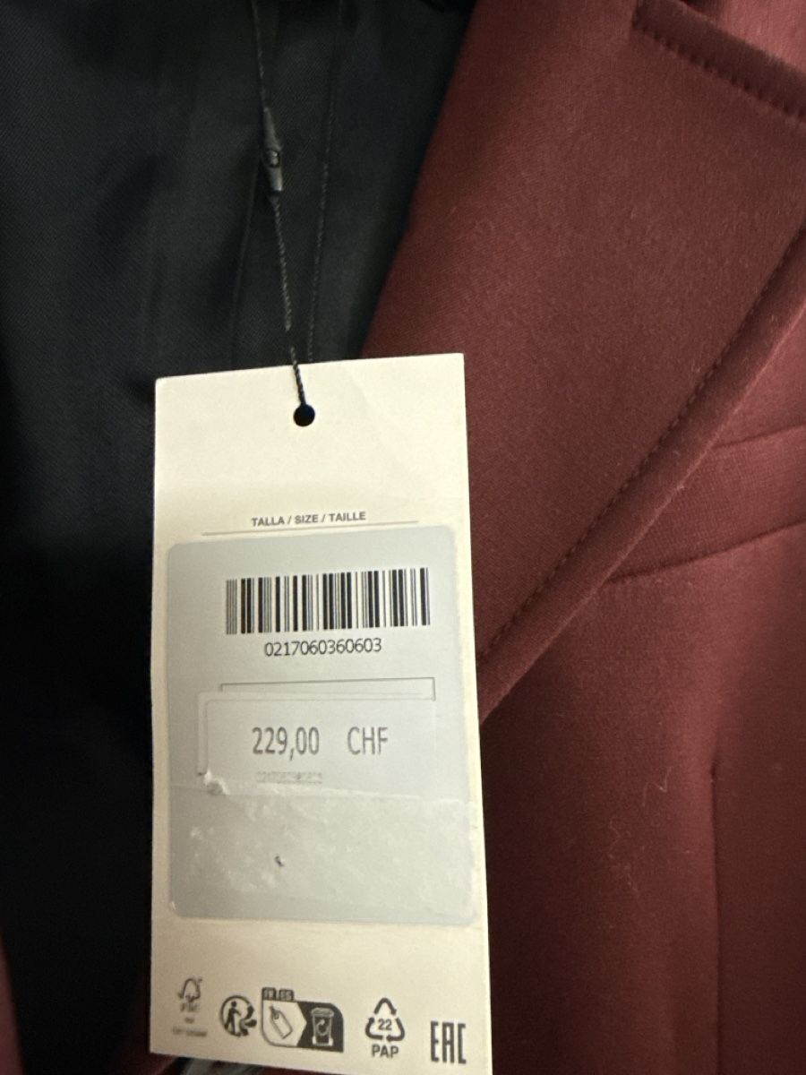 Zara Cappotti: ZARA Damenmantel Bordeaux – Nuovo e nell'imballaggio originale da Zürich venduto da age5. 1