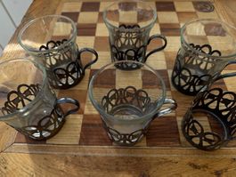 Jugendstilgläser   6er Set WMF