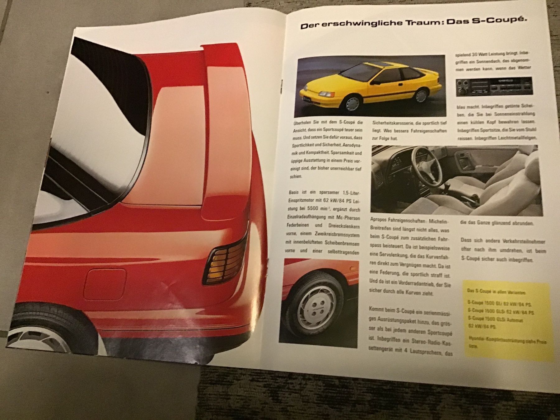 Hyundai Documenti: Hyundai Programm Verkaufsprospekt 20 Seiten, 1990 – Usato da Scherzingen venduto da Starseller62 3