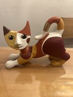 Hübsche Katze Skulptur von Goebel, Winter Dekoration