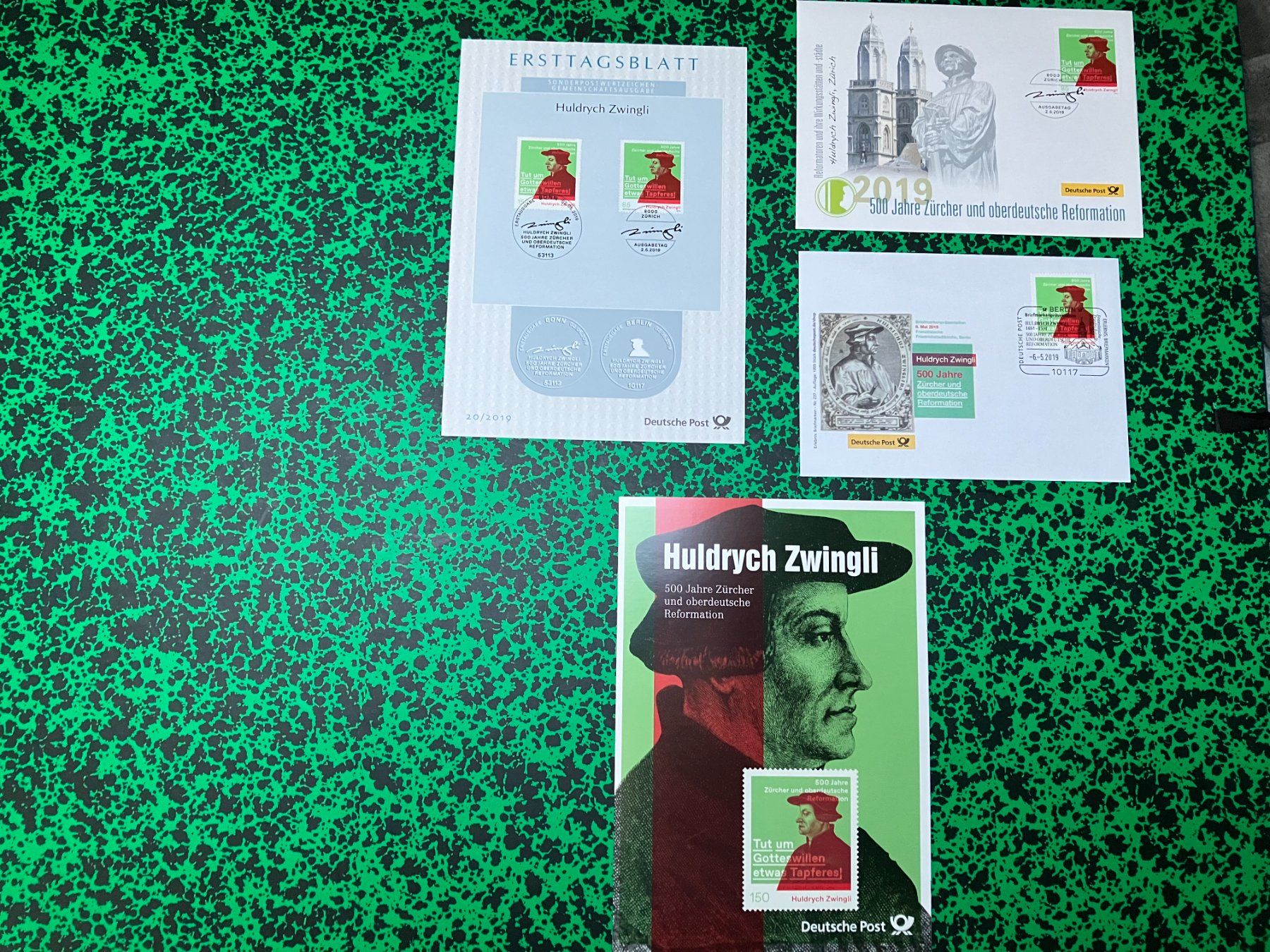 Alle Briefmarken: Zwingli Briefe und Karte – Neu (gemäss Beschreibung) aus Menzingen von Wlukas