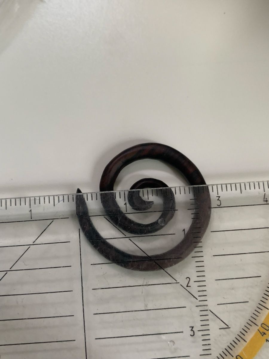 Orecchini pendenti & Orecchini a lobo: Holz Spirale für Ohr – Nuovo (secondo la descrizione) da Uster venduto da Flummi 1