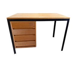 Schreibtisch Holz Metall mit Schubladen gebraucht