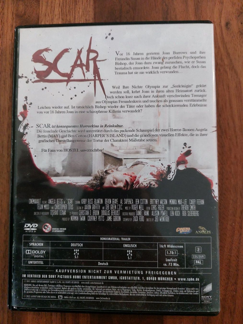 Tutti i DVDs: DVD - Scar – Usato da Rheinfelden venduto da FilmAuktion 1