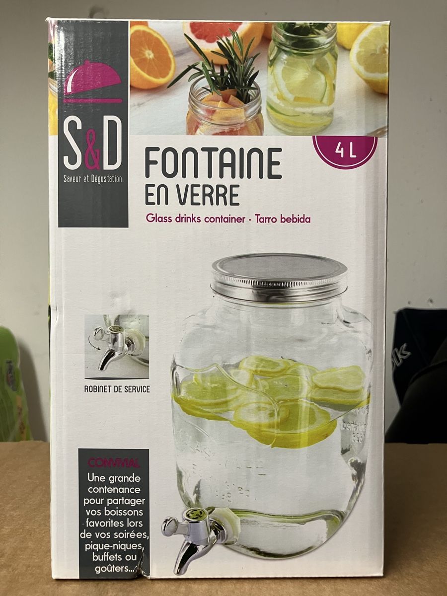 Cucine complete: Wasser und Getränke-Spender Glas 4 Liter – Nuovo e nell'imballaggio originale da Balsthal venduto da Diviko