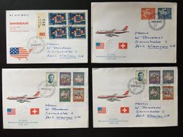 1967 20 Jahre Nordatlantikflug 4 Briefe