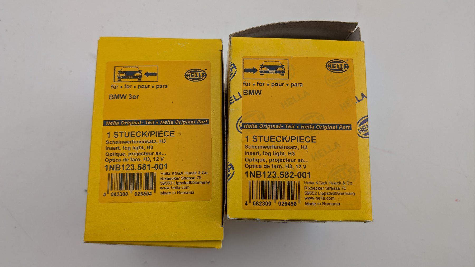 Hella Fari: HELLA  1NB 123 581/582-001  Nebelscheinwerfer  E30 E24 E28 – Nuovo e nell'imballaggio originale da Ruschein venduto da RallyProfi92
