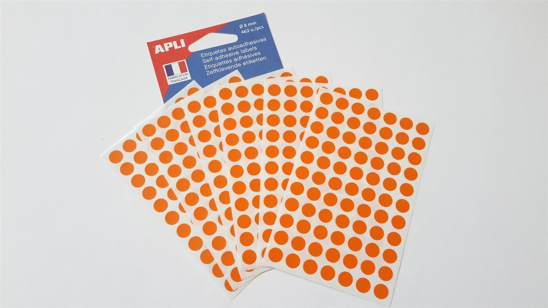 Sticker: Markierungspunkte, orange, 8mm, 462 St. – Nuovo e nell'imballaggio originale da St. Gallen venduto da cointec 4