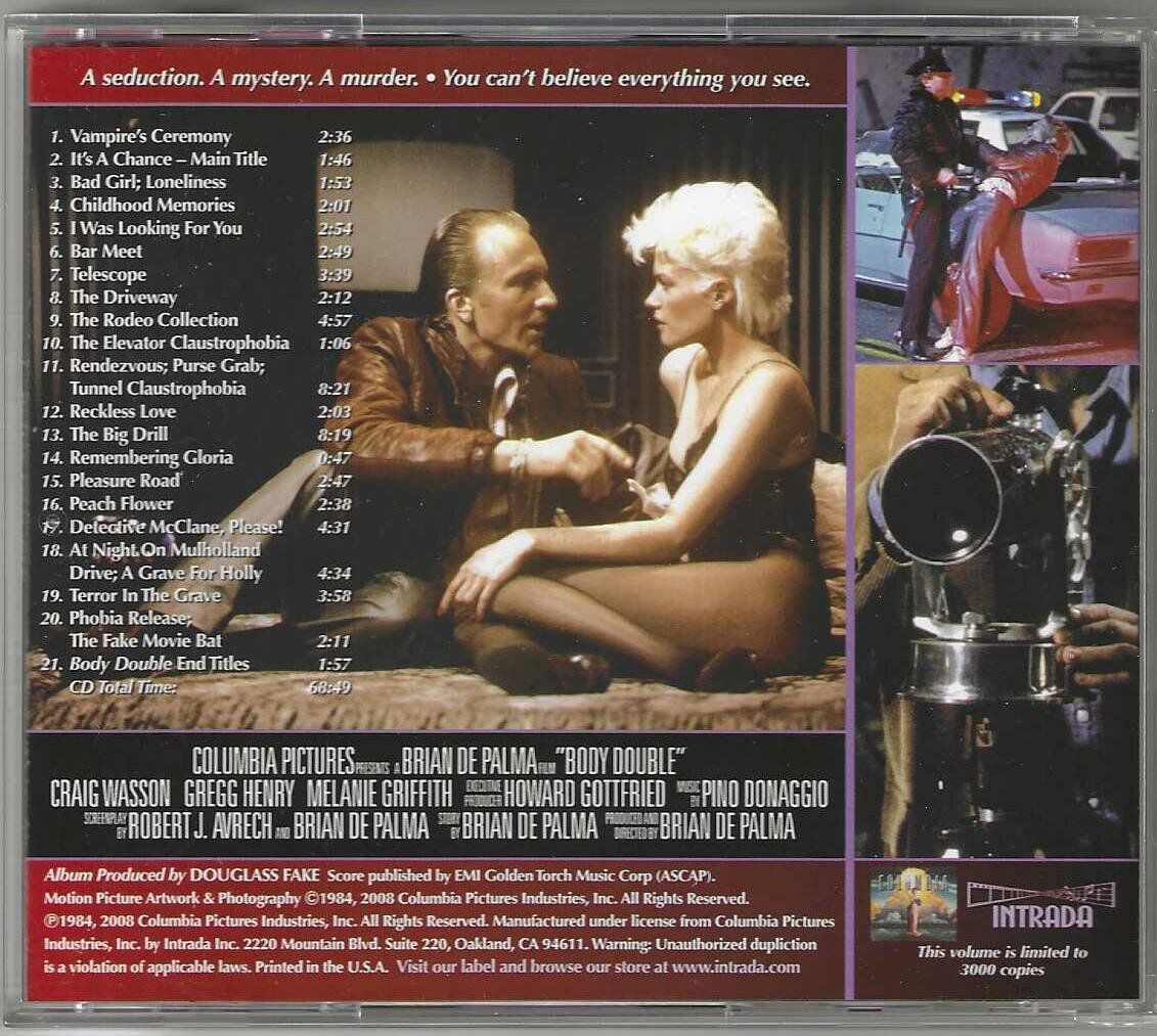 CDs: Pino Donaggio – Body Double – Gebraucht aus Genève von CDLPBookS 1