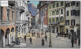 Lugano - Piazza Dante - Litho (beschnitten)