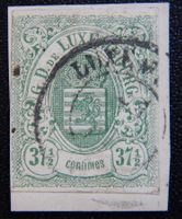 Luxemburg Kat. 10 gest. 1859 Kat. 250 Euro sign.