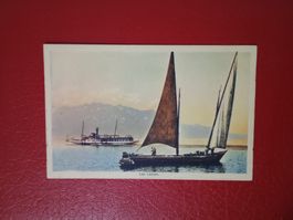 AK Color Lac Leman Schiff Segelboot (10)