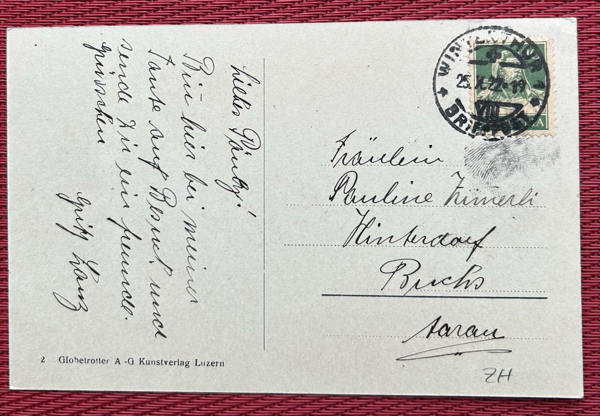 Cartoline postali: Winterthur Stadthausstrasse  – Usato da Horw venduto da Tellbub 1