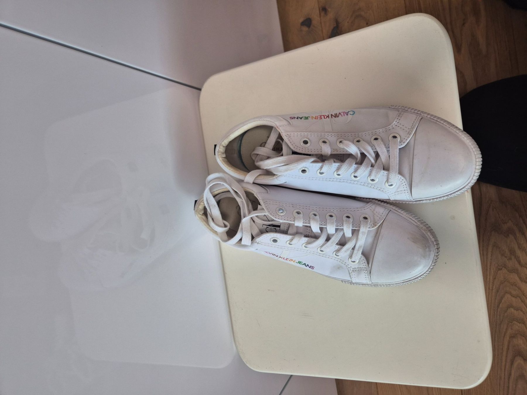 Calvin Klein Scarpe da donna: Weisse Calvin Klein Jeans Sneaker Gr. 38 – Usato da Glattfelden venduto da Jenoptik 5
