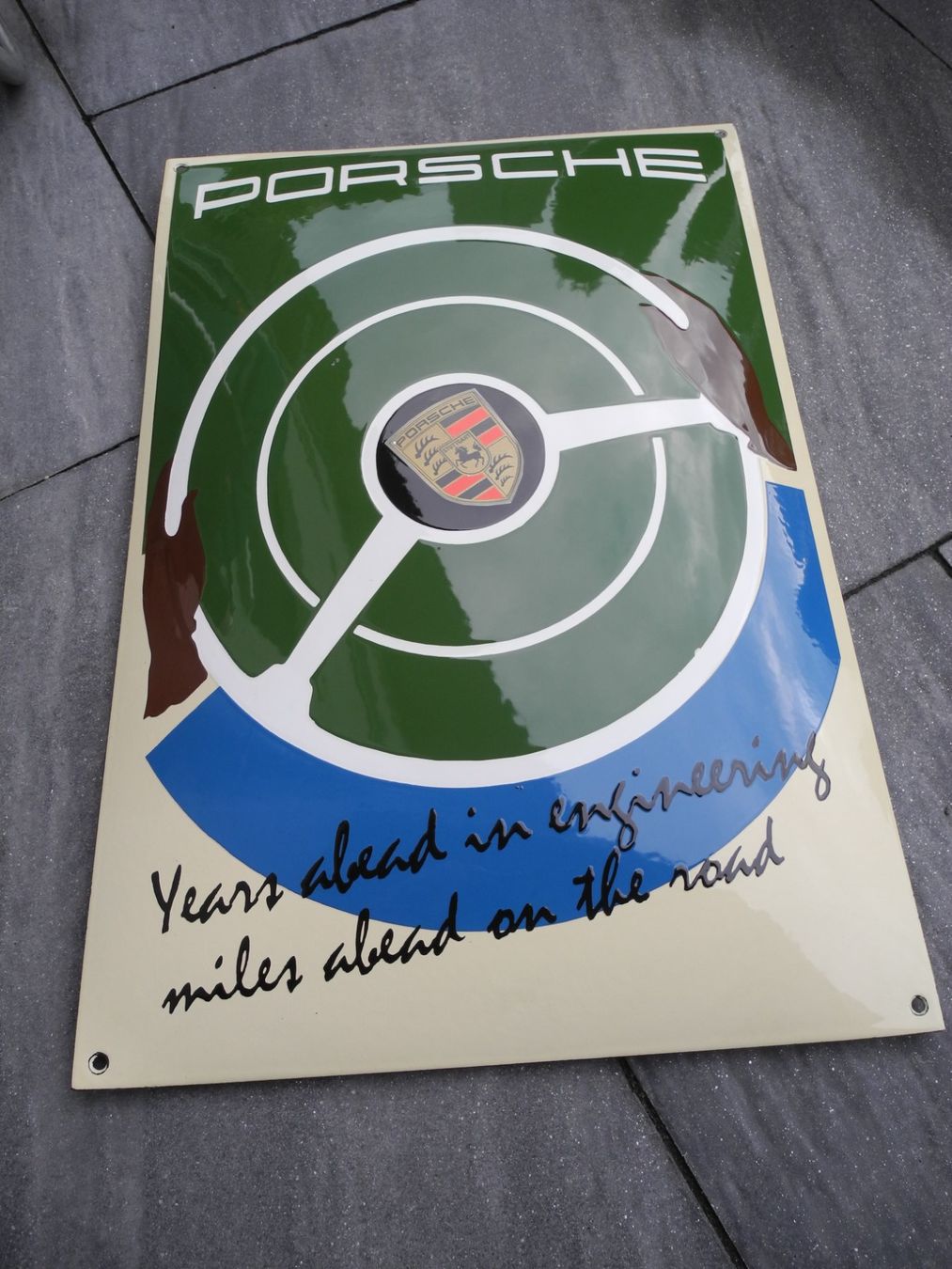 Porsche Schilder: GROSSES PORSCHE EMAILSCHILD – Gebraucht aus Reinach AG von Huckleberrysix 1