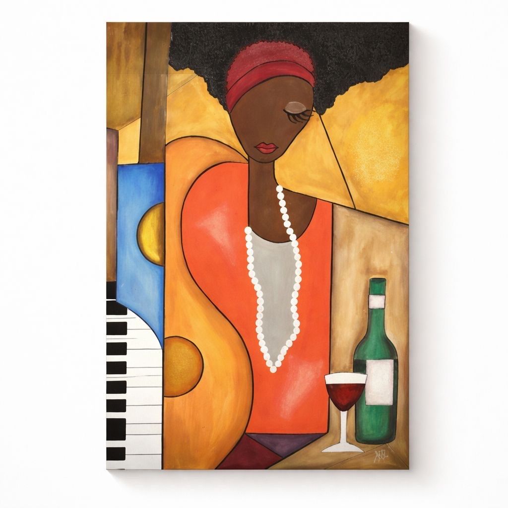 Dipinti: Gemälde "Lady & Wein" – 80x70 – Nuovo (secondo la descrizione) da Stallikon venduto da Jhartl